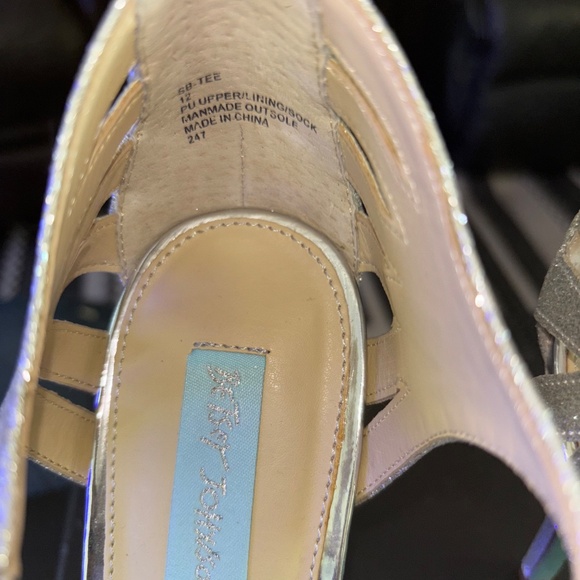 Betsey Johnson Blue by Betsey Johnson Silver Glitter Heels - Picture 6 of 7